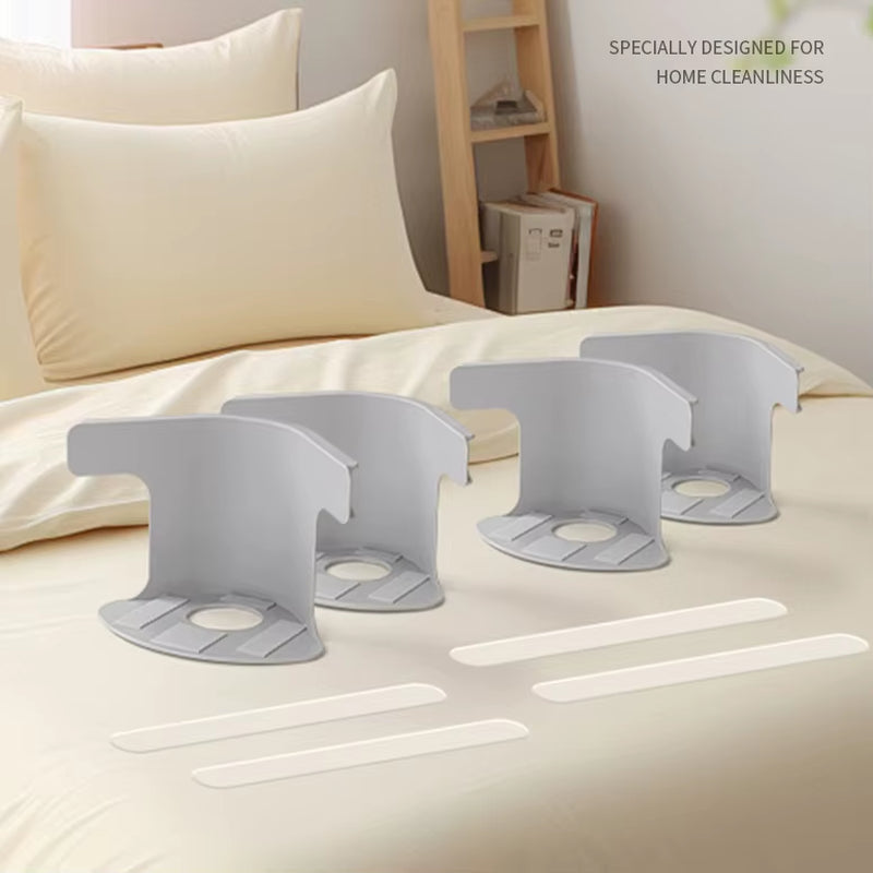 4Pcs Bed Sheet Corner Fastener Zumber Lock Strips Heavy Duty Grippers Clip Sheet Stay Firm All Sizes Mattress Bed Sheet Holder
